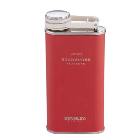 Tumbler Starbucks Botol  Flask Whiskey Stanley 8oz Red White