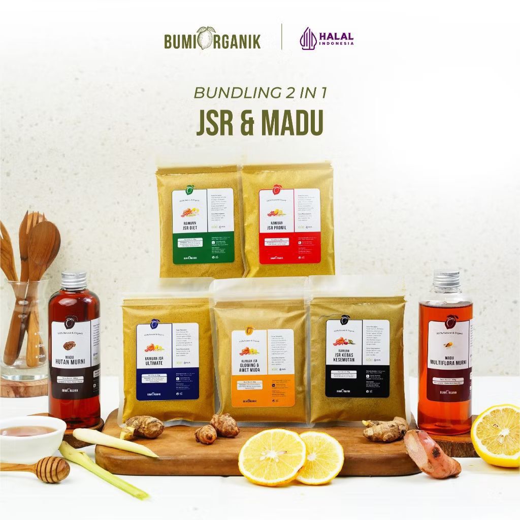 JSR MADU 2IN1 RESEP BY DR ZAIDUL AKBAR - BUMI ORGANIK - MADU MULTIFLORA / HUTAN  - JSR DIET, GLOWING