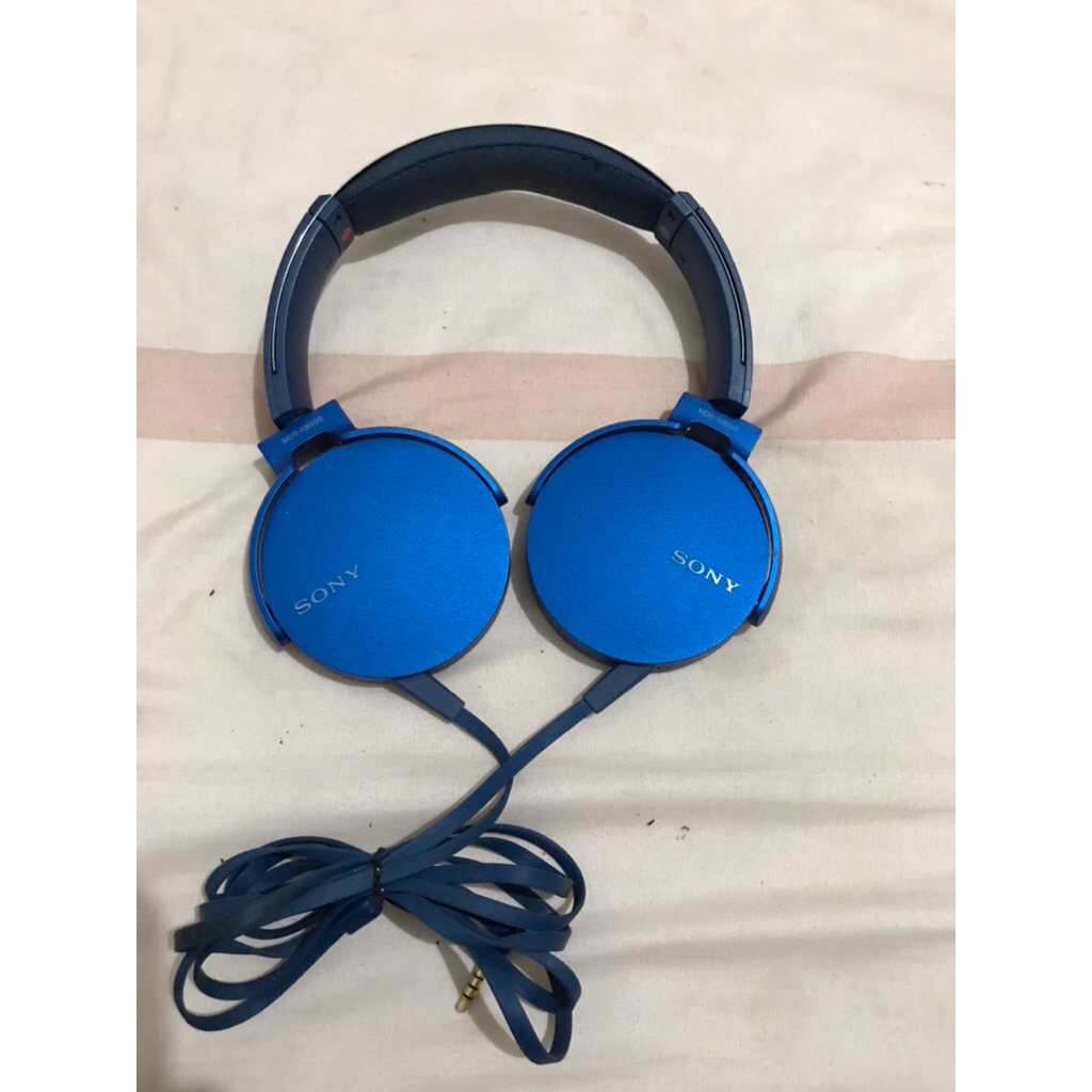 preloved headphone SONY MDRXB 550 original second