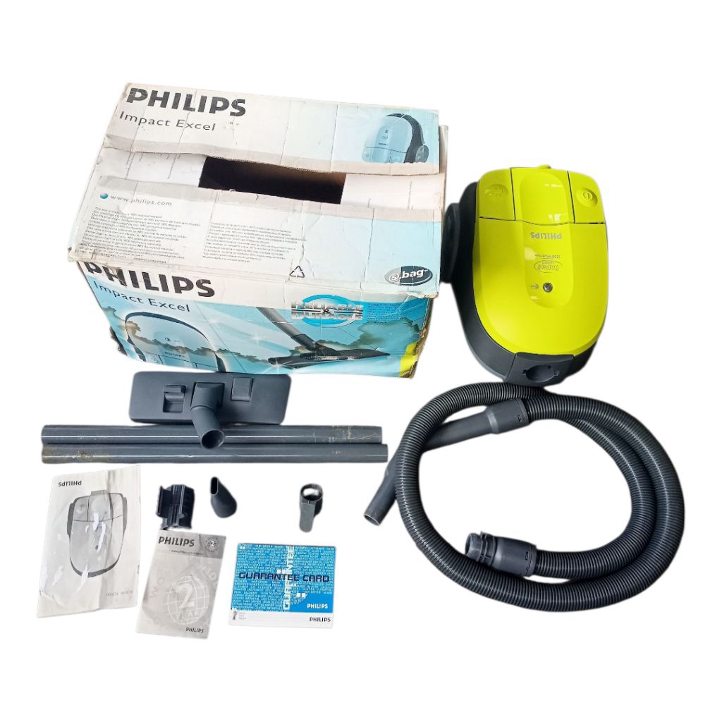 vakum cleaner Philips impact excel 1500 watt max vacuum cleaner green hijau