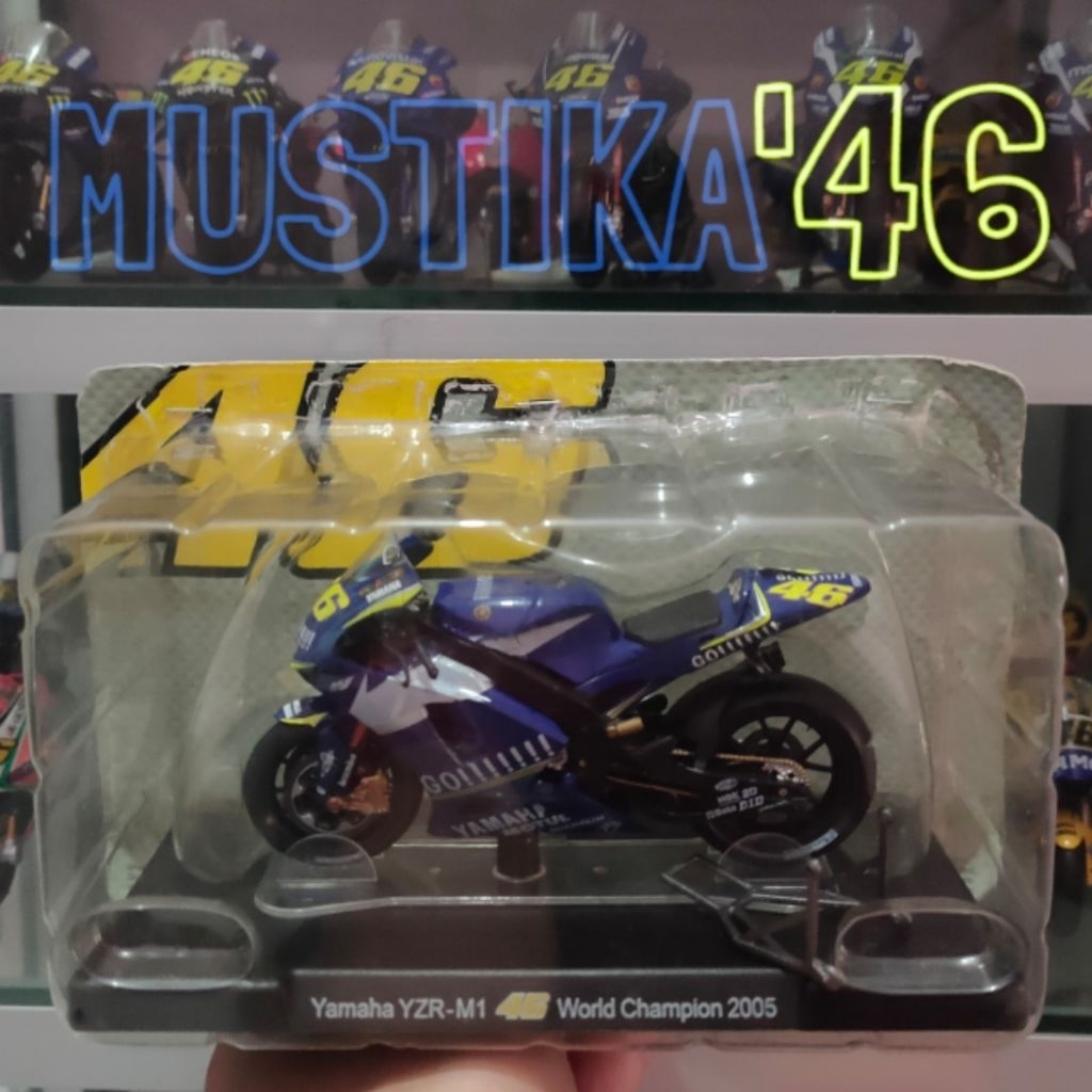 Diecast motogp yamaha yzr m1 Rossi 2005 Leo models
