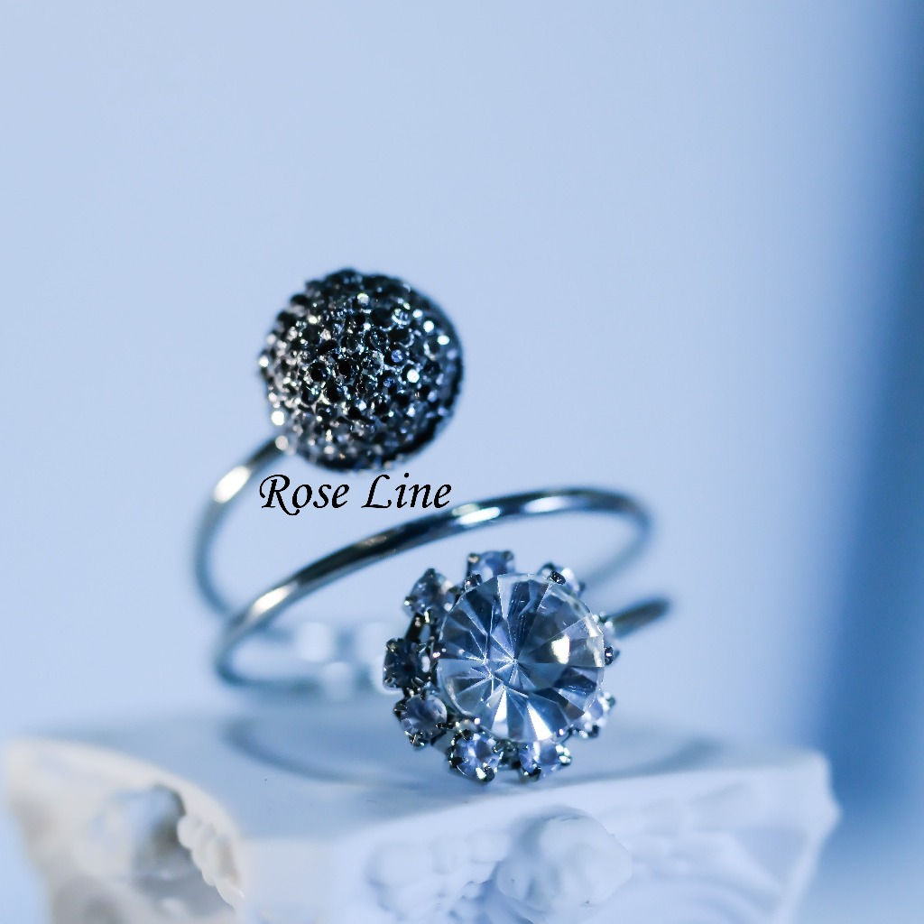 Ring Hijab Jasmine Shard – Aksesoris Hijab Elegan Kristal Bunga | Gold, Silver & Rose Gold