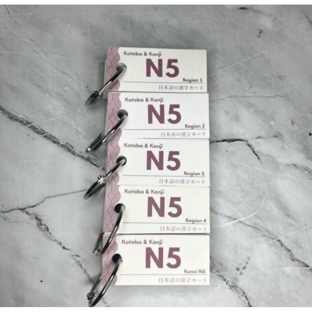 (410 kanji) FLASH CARD KANJI & KOTOBA N5