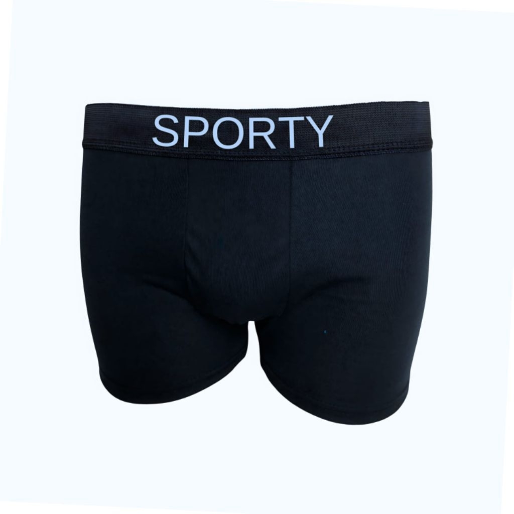 ISI 12 Pcs Celana Dalam Boxer Pria Polyester Premium