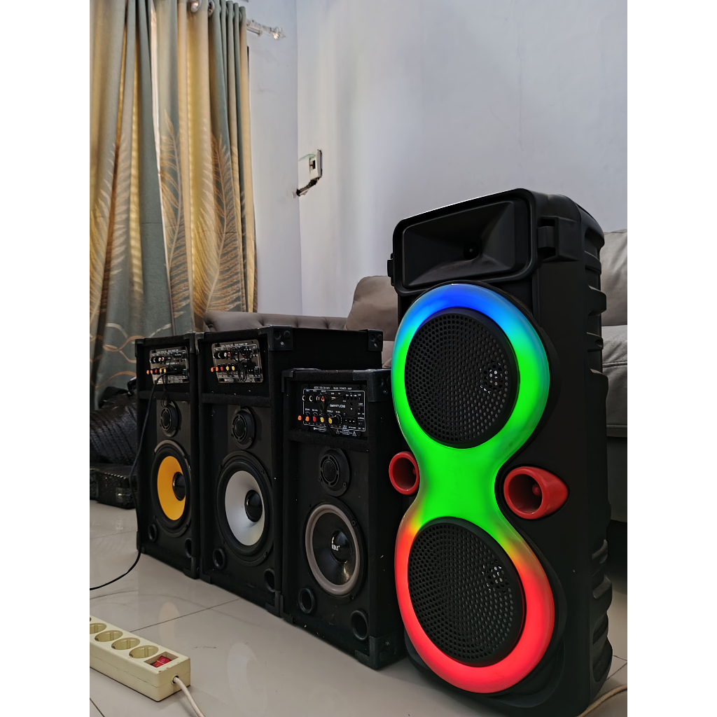 TaffStudio Spiker Subwoofer Aktif Bluetooth 8 Inch Bass Gler Istimewa Single Speaker Aktif 6 inch
