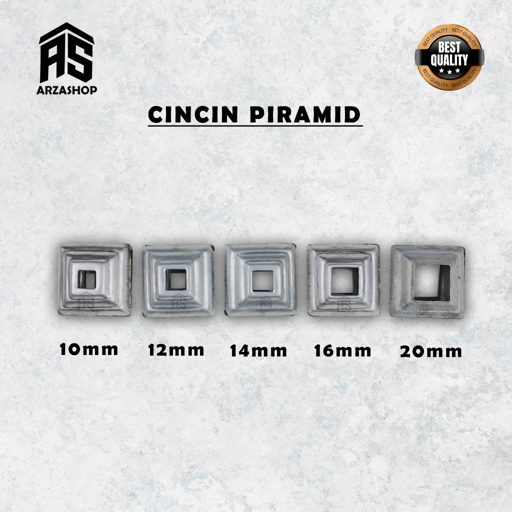 Ornamen pagar cincin piramid | cincin nako
