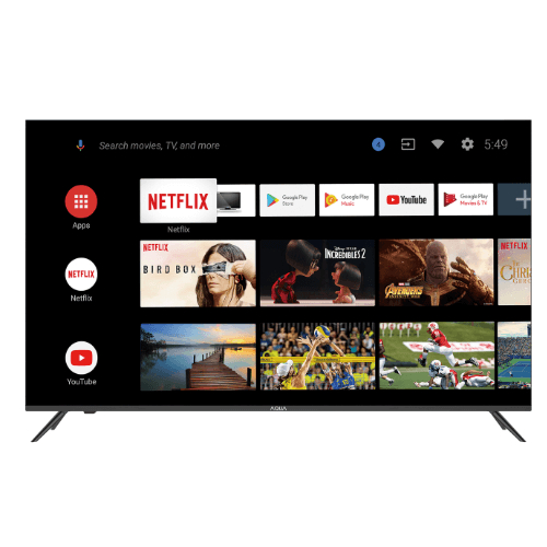 AQUA LED Smart Google TV 32 Inch AQT32K701AF / AQT 32K701AF / AQT-32K701 - Full HD - Bezel Less - Yo