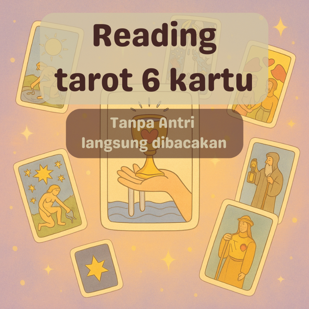 Bacaan Tarot 6 Kartu – Tarot Reading Personal | Paket Tarot VIP | Tanpa Antri, Cepat & Aman