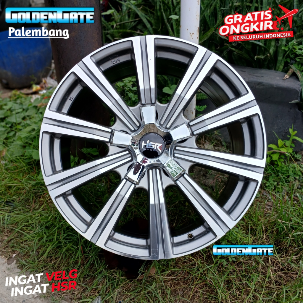 Velg mobil r20 pcd 5x150 hsr hazard cocok untuk toyota cygnus, lexus lx, land cruiser