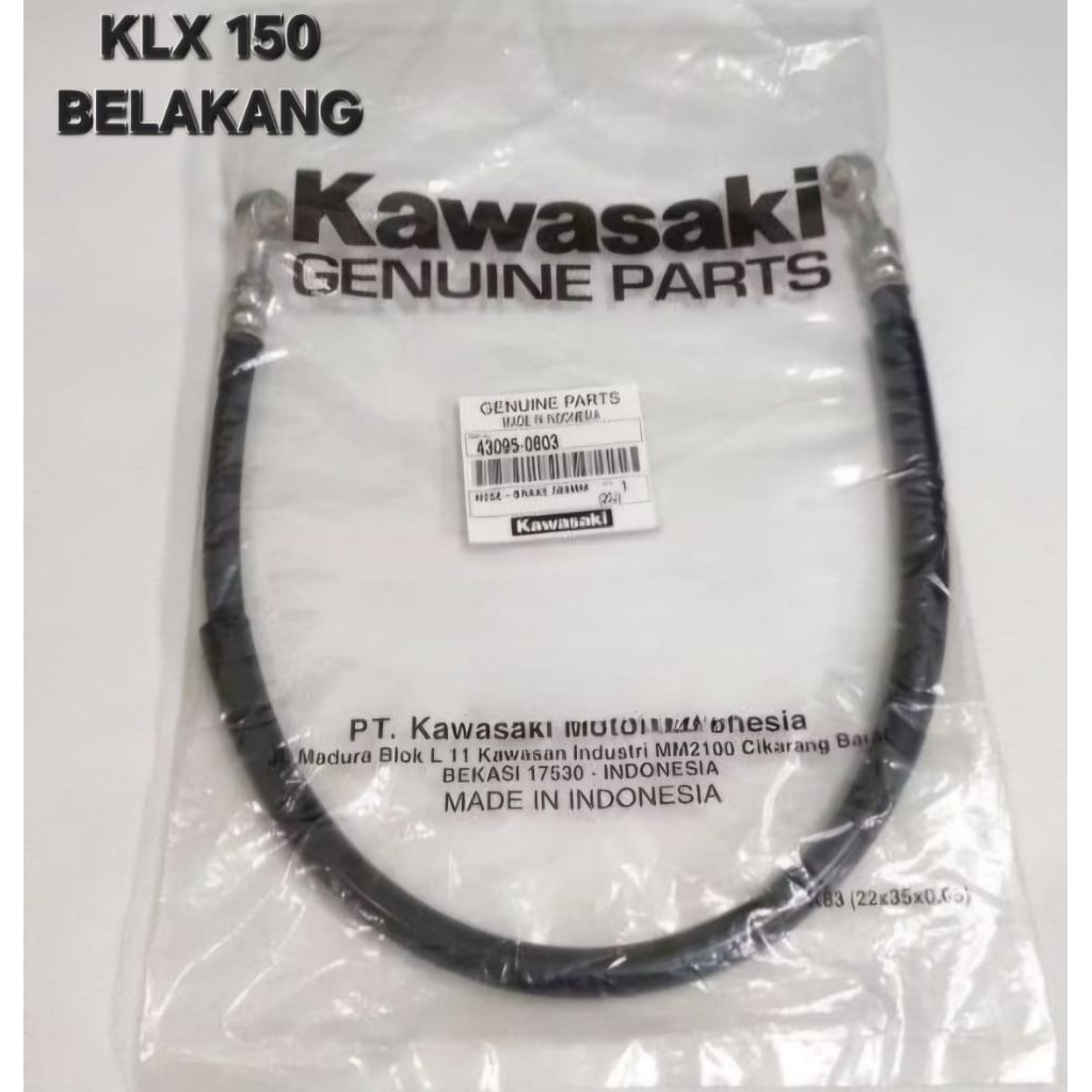 SELANG CAKRAM BELAKANG KLX 150 ORIGINAL
