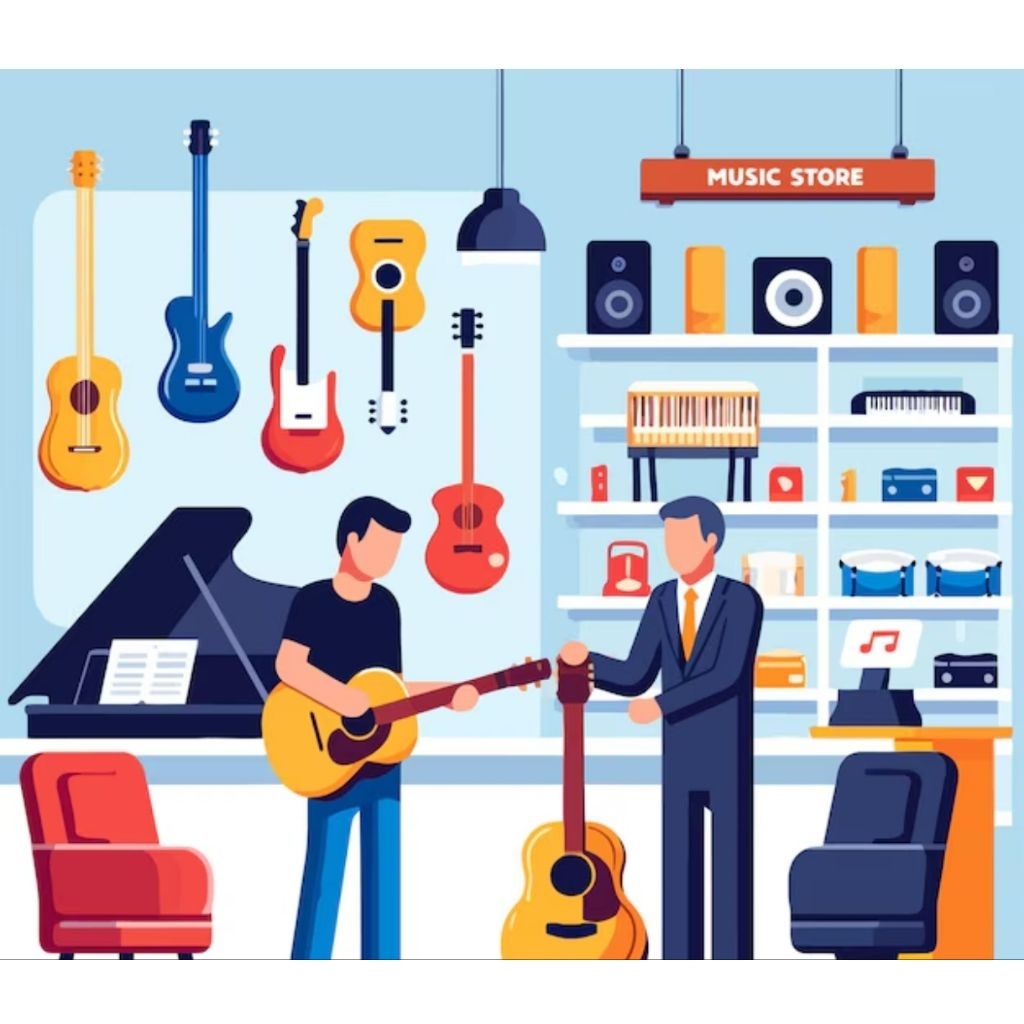 Jual Beli Alat Musik Bekas atau Baru Gitar, Bass, ampli, keyboard, drum, dll