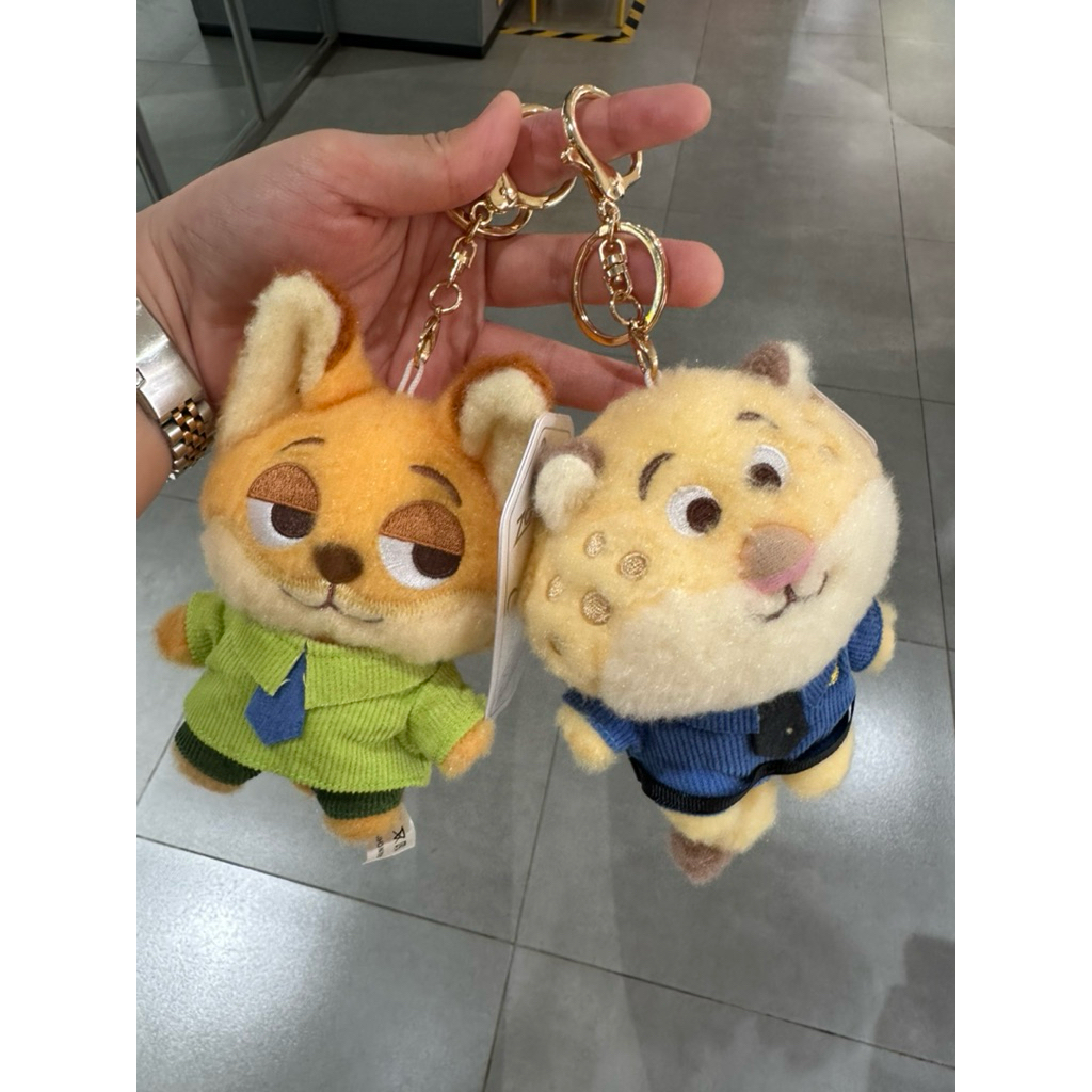 Gantungan kunci Zootopia import lucu lembut Zootopia keychain