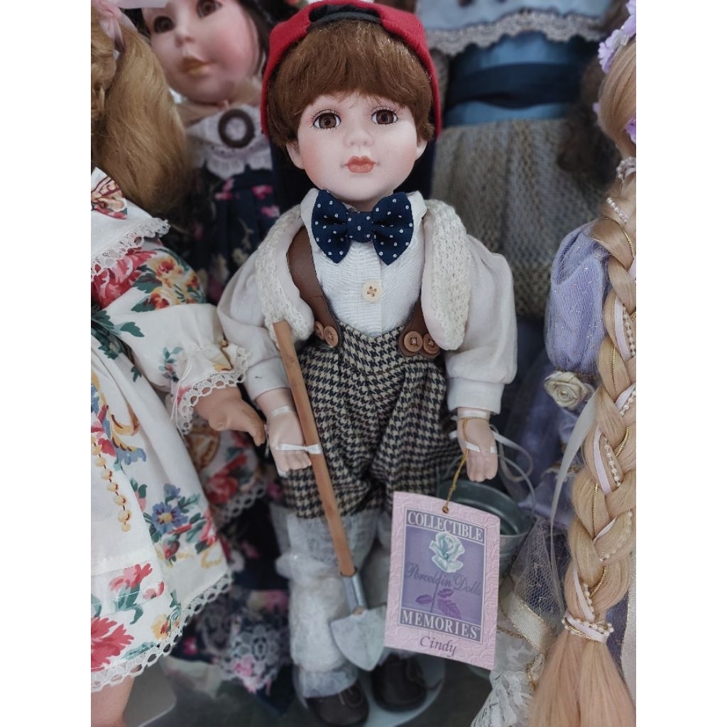 Boneka Porcelain Vintage, boneka keramik versi cowok