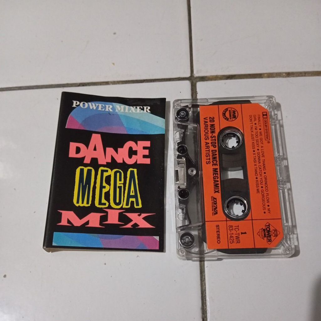 kaset pita dance Mega mix power mixer