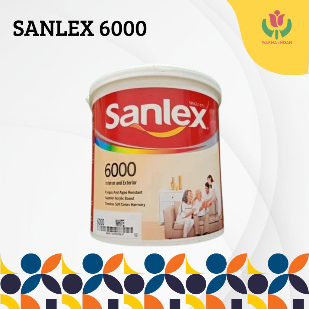 CAT TEMBOK SANLEX 6000/20 KG/ CAT TEMBOK INTERIOR DAN EKSTERIOR