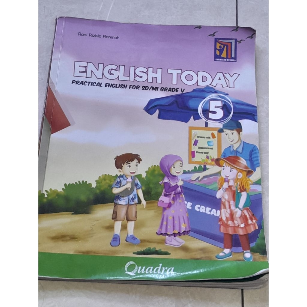 Buku bekas bahasa inggris kelas 5 SD Quadra