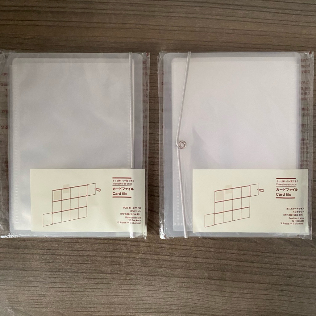 [ORIGINAL JP - READY INA] MUJI JAPAN PRODUCTS (Kolbuk Muji Postcard Holder 2L, 60 pockets, Kolbuk je