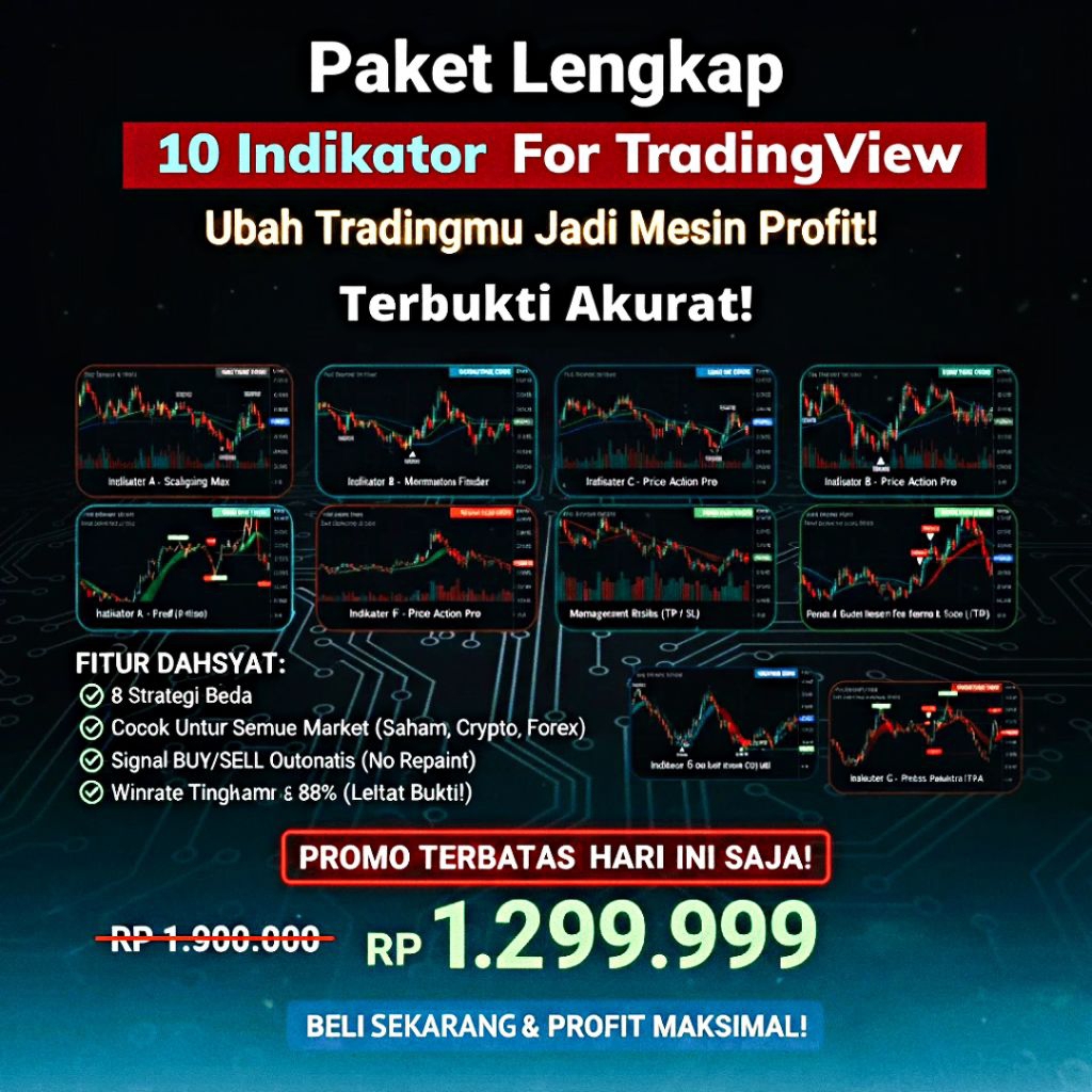 EXCLUSIVE 10 Indikator Trader Pro Auto Profit For TradingView ( Lifetime )