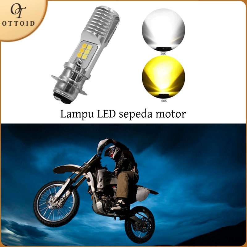 OTTOID Lampu Utama Motor LED lampu Motor Led Super Terang Lampu Depan Motor Pendinginan Cepat