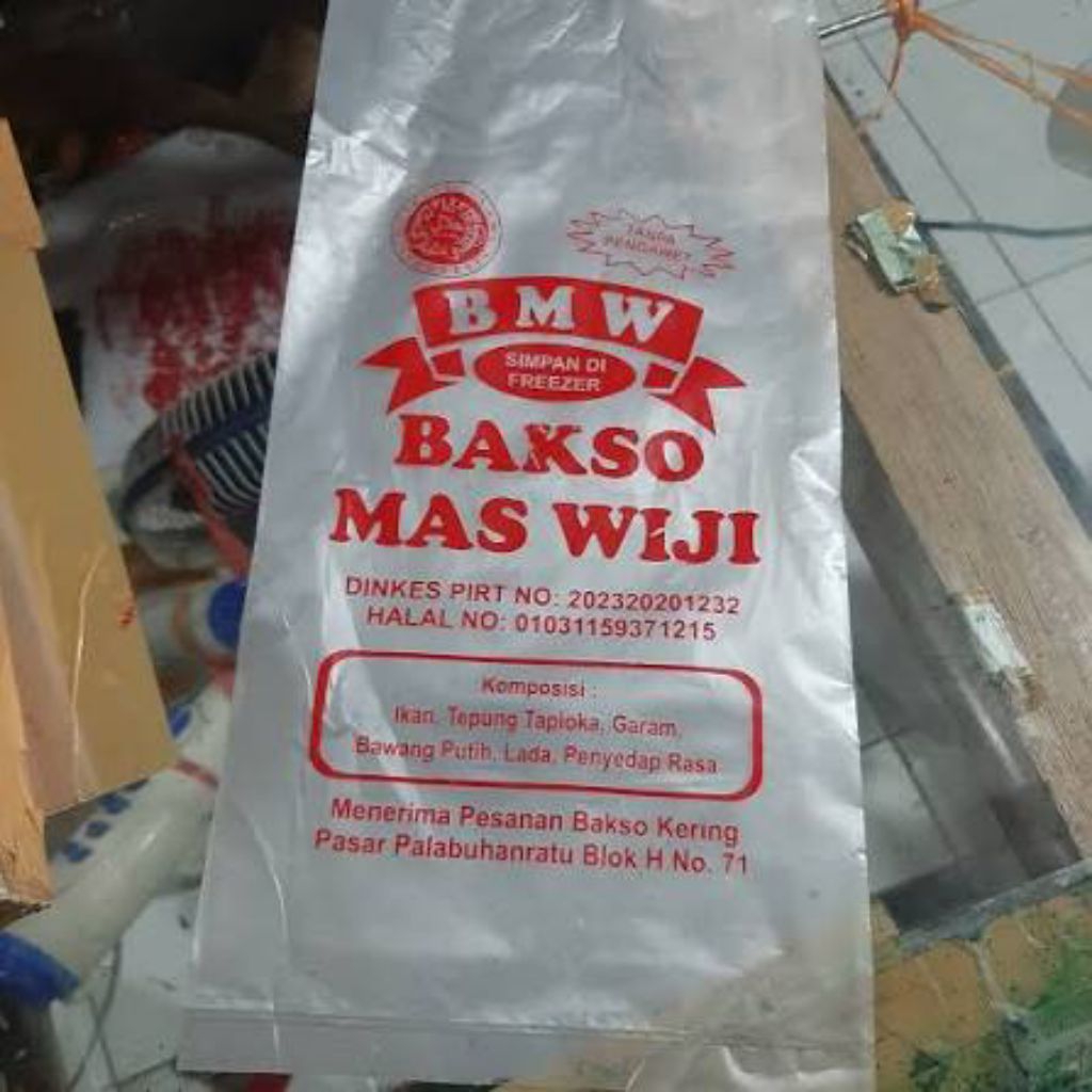 Plastik bening kemasan makanan custom sablon ukuran 10x15