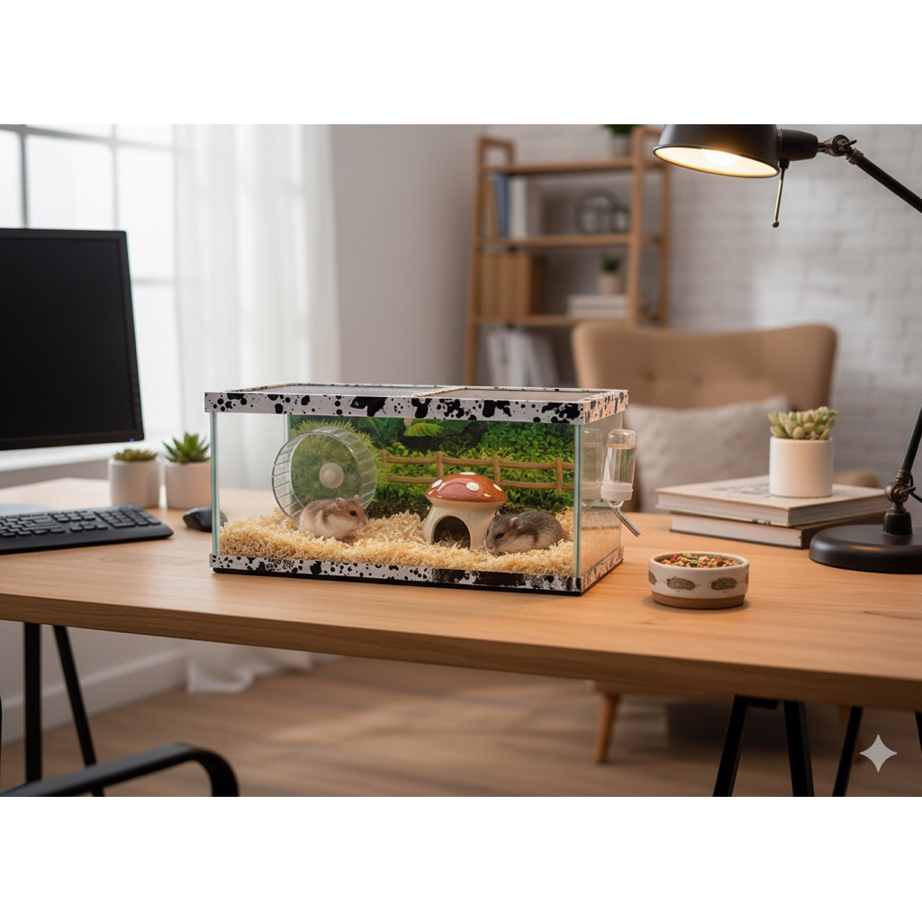 Kandang hamster aquarium kaca