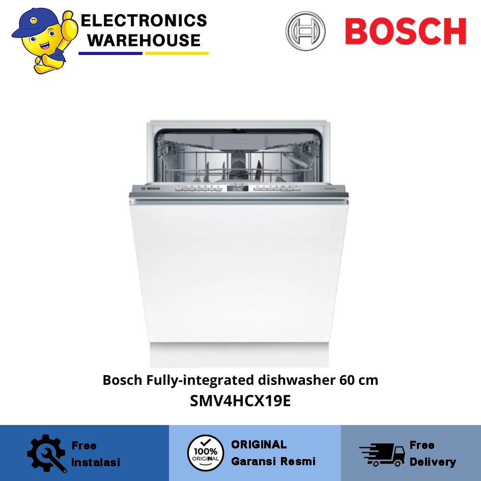 Bosch SMV4HCX19E Fully-Integrated Dishwasher / Mesin Pencuci Piring Bosch Dishwasher Built-in SMV4HC