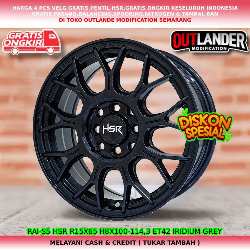 Velg ring15 velg mobil Colt| Eterna| Galant| Carry| Futura| Panther| Elantra dll hsr rai s5 R15