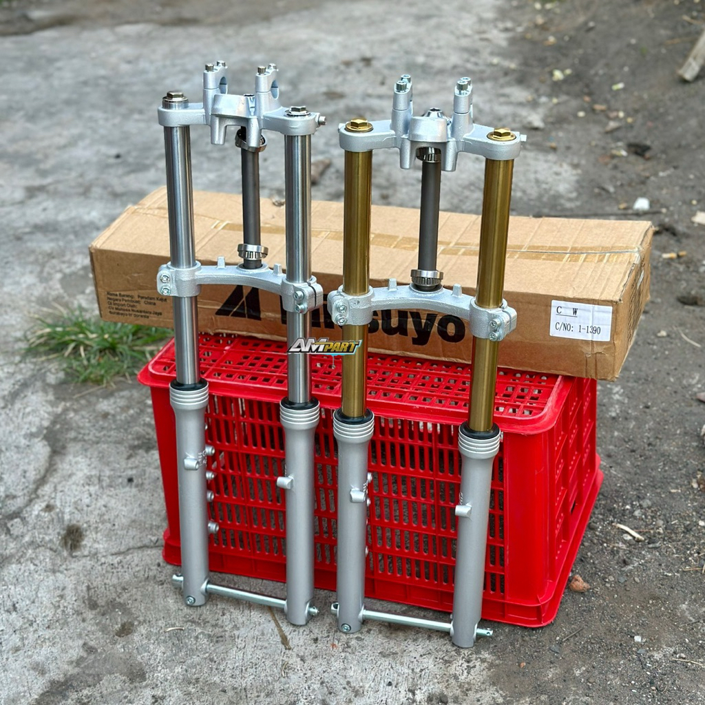 SHOCK SKOK DEPAN NINJA RR IMPORT MITSUYO AS GOLD AS CROM PNP HONDA CB GL MP TIGER