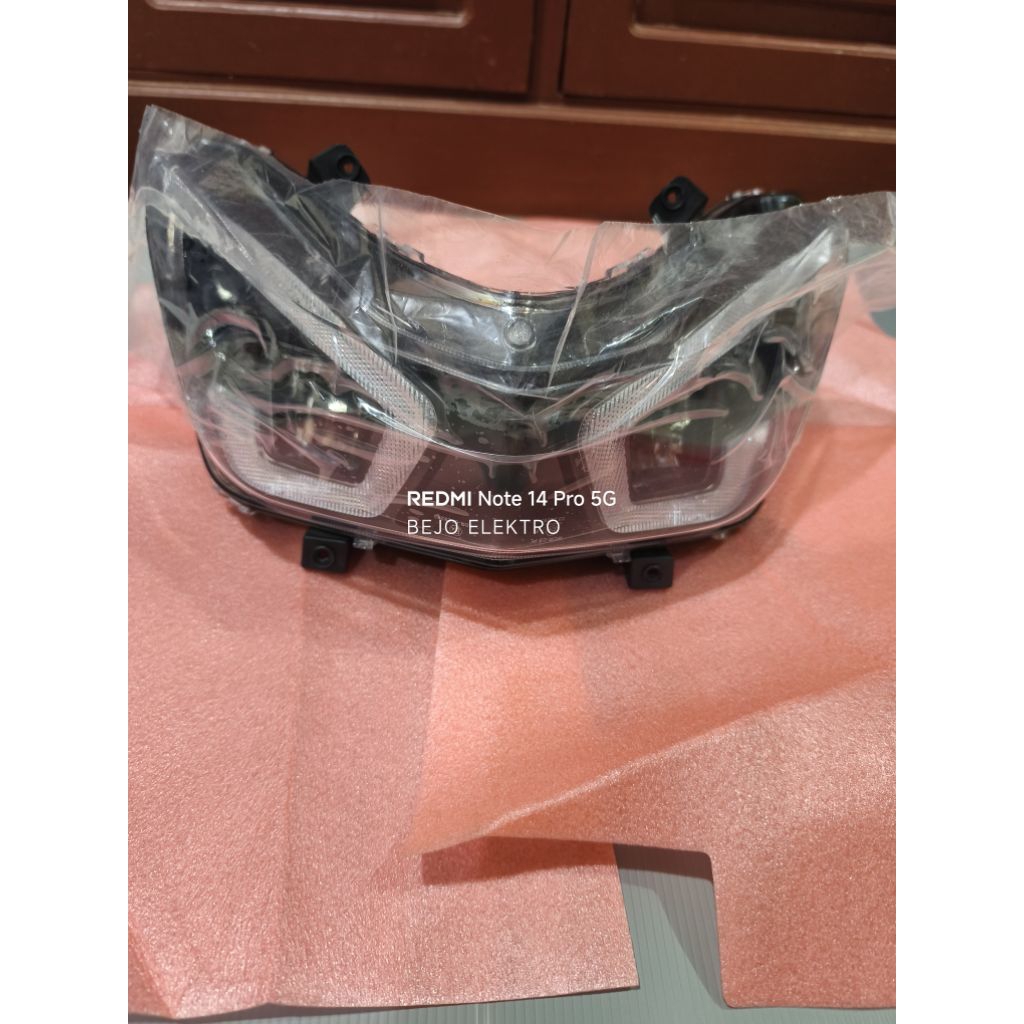 lampu depan satu set montor listrik polytron fox