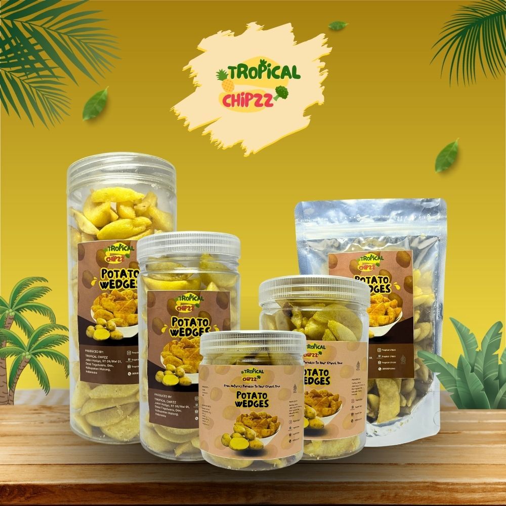 KERIPIK KENTANG / POTATO WEDGES / Keripik Kering Buah Sayur
