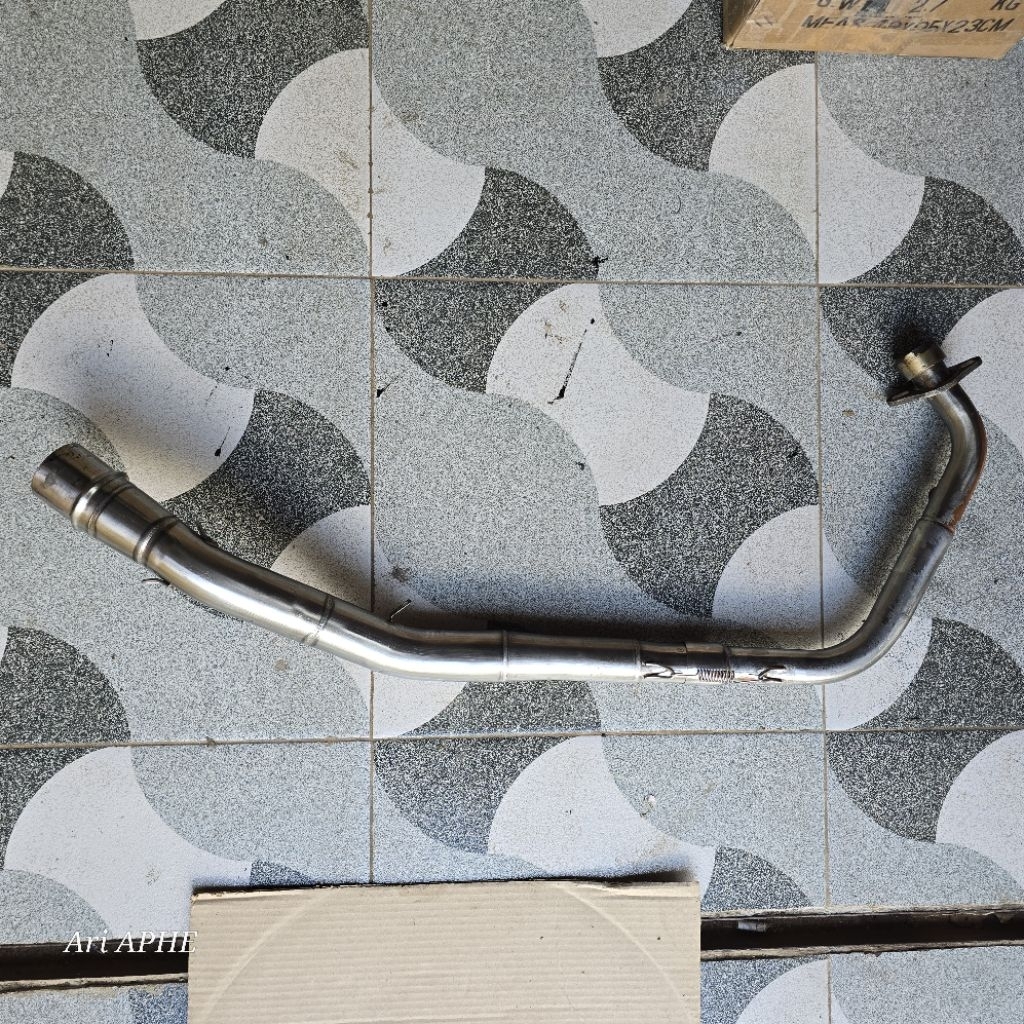 header pipa leher knalpot cbr 150 facelift k45g k45n k45r k45 3tech ronin tridente original