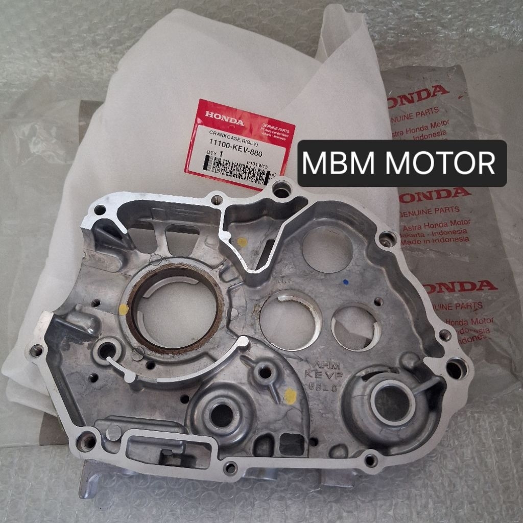 CRANKCASE BLOK BLOCK TENGAH KANAN HONDA WIN SUPRA 100 ASTREA PRIMA ORI AHM 11100-KEV-880 TAP OLI MES