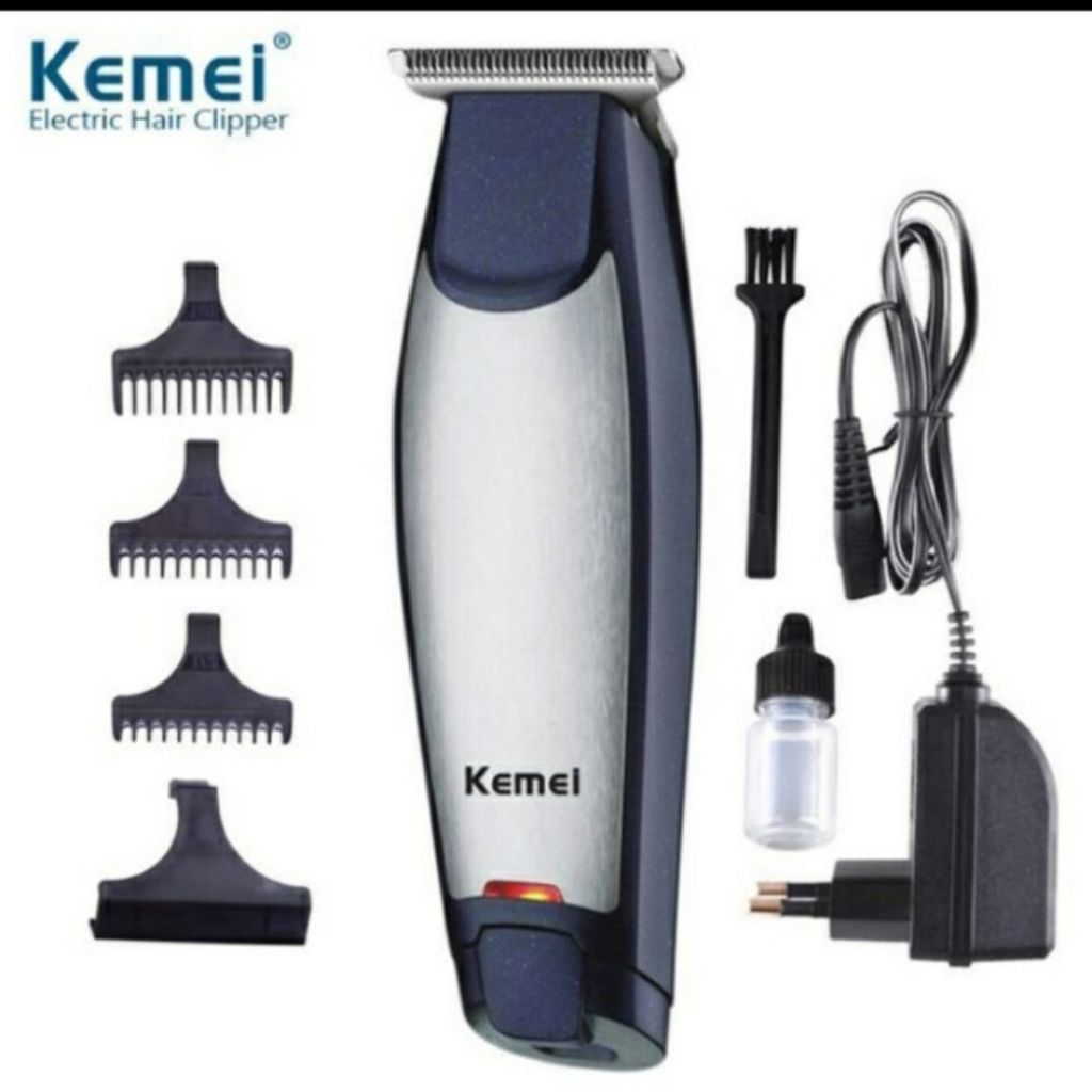 Alat Cukur Rambut Praktis Baterai Charging Kemei Hair Clipper