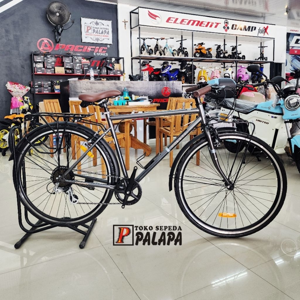 MTB 700C GENIO FOLKZY XY New 2025 Sepeda Gunung Touring Hybrid Gravel