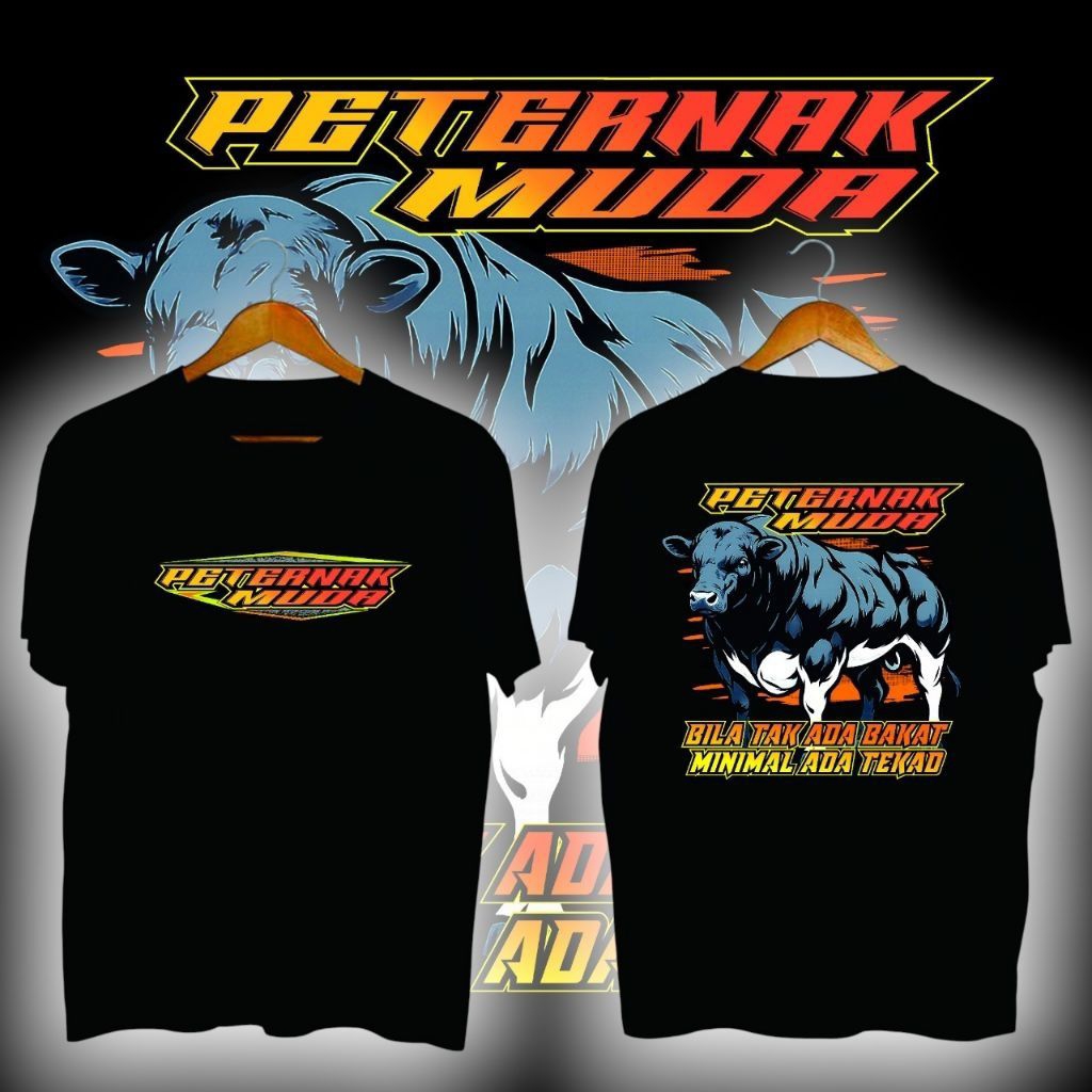 KAOS DISTRO PETERNAK MUDA//KAOS PETERNAK SAPI