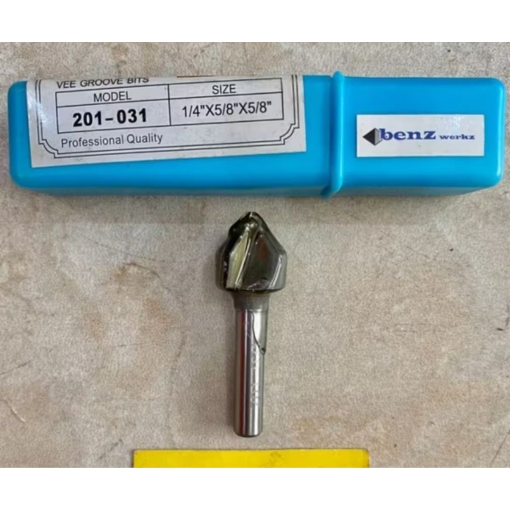 Mata Profil Kayu ACP Router Vee Groove Bits 201-031 Benz