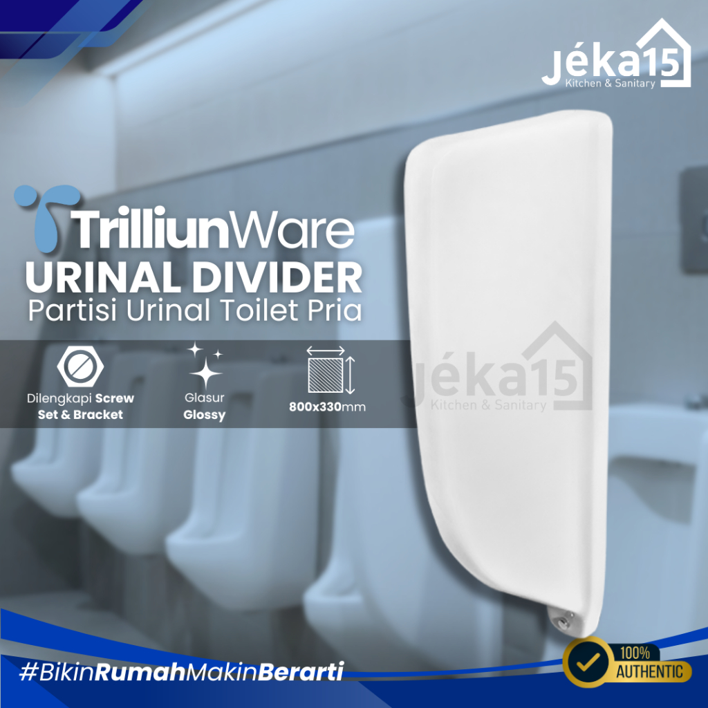 Trilliunware Urinal Divider / Partisi Urinal / Penyekat Urinal