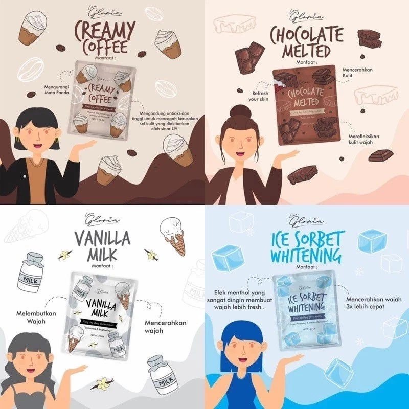 MASKER LEA GLORIA PAKET USAHA FREE KUAS