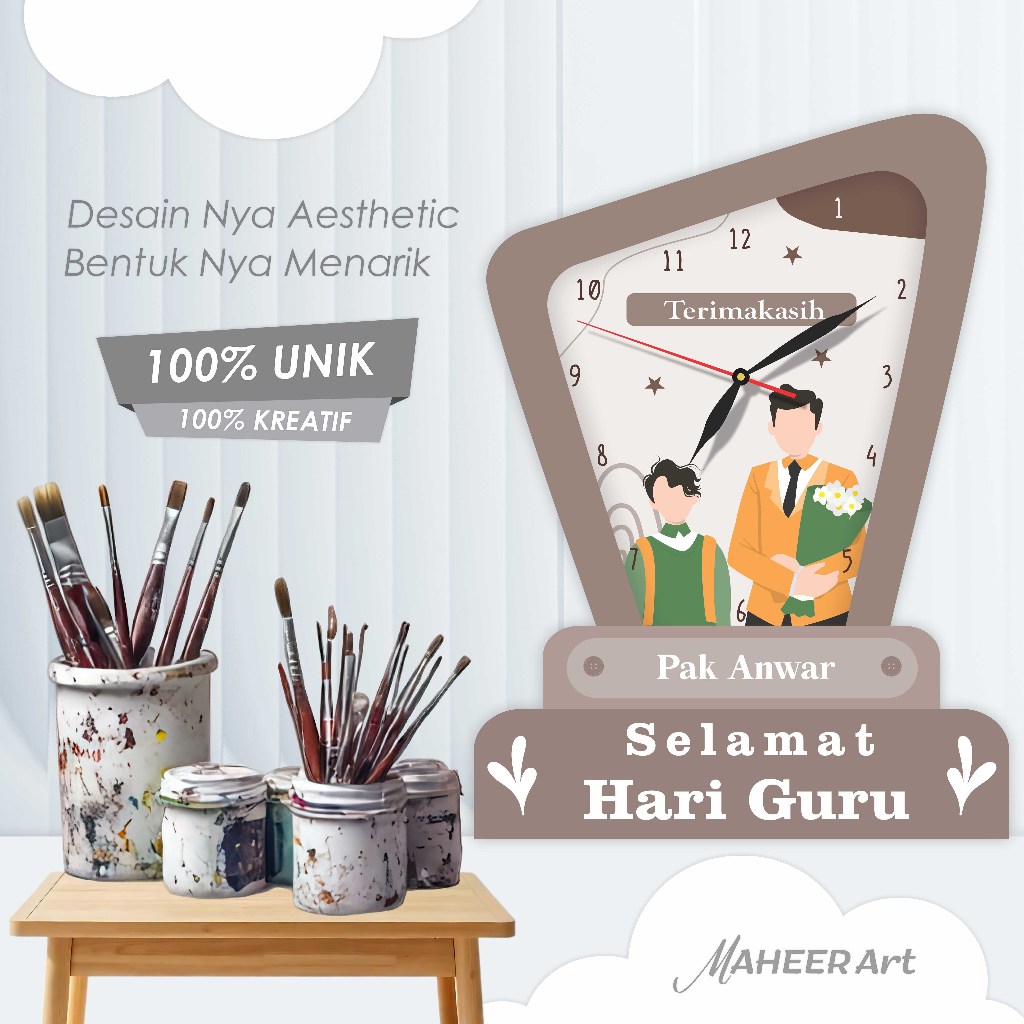 Gift Untuk Dosen Pembimbing Skripsi Dengan Custom Nama Dan Tulisan Hadiah Perpisahan Guru Bermanfaat