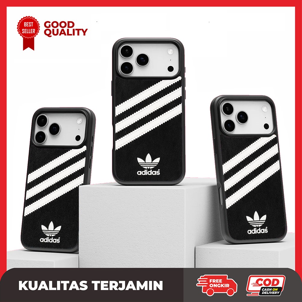 Casing Case Custom iPhone 17 16 15 14 13 12 11 XR XS X 8 7 Air Pro Max Mini Plus Adidas Sport Editio