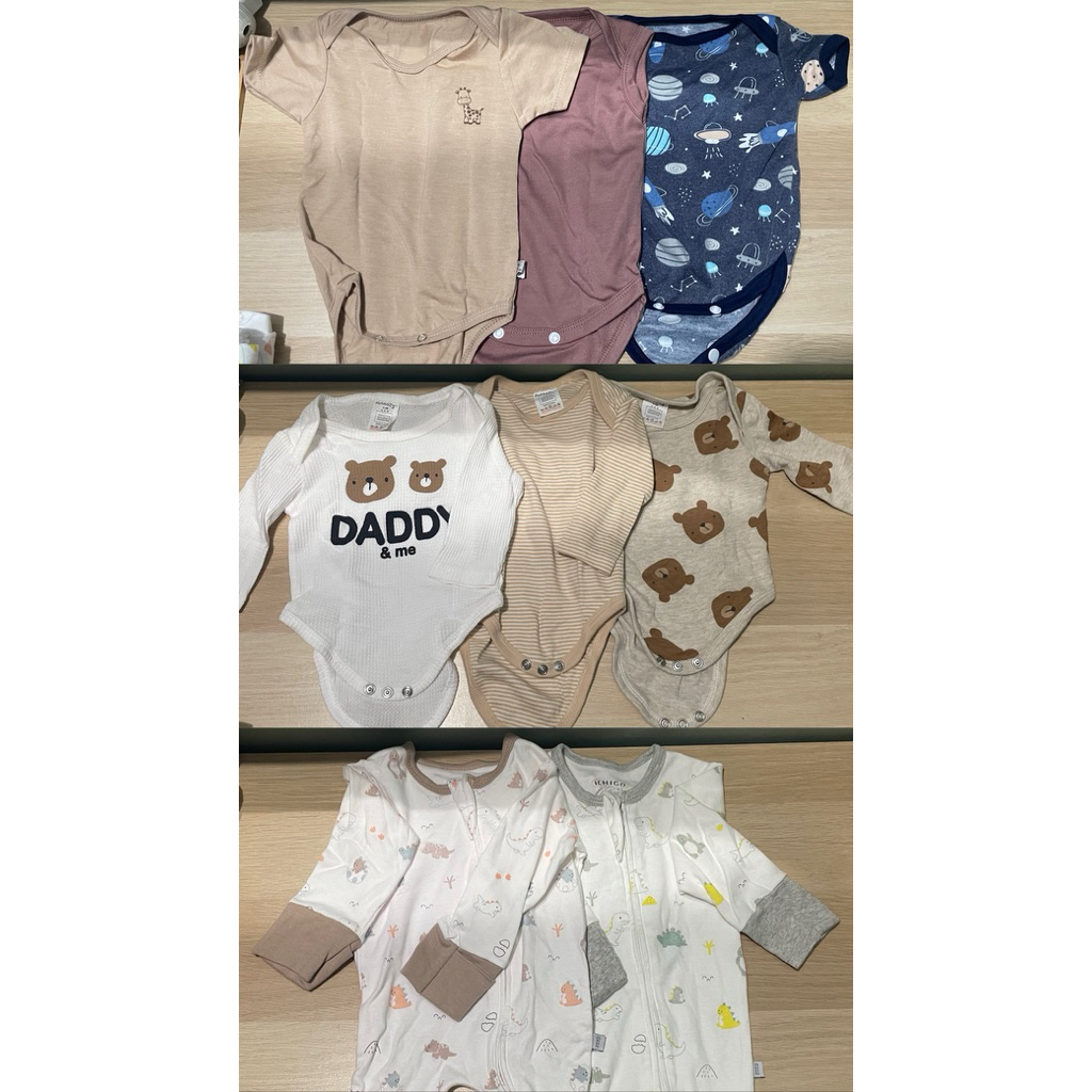baju bayi 0-3bulan (leon,ichigo) preloved