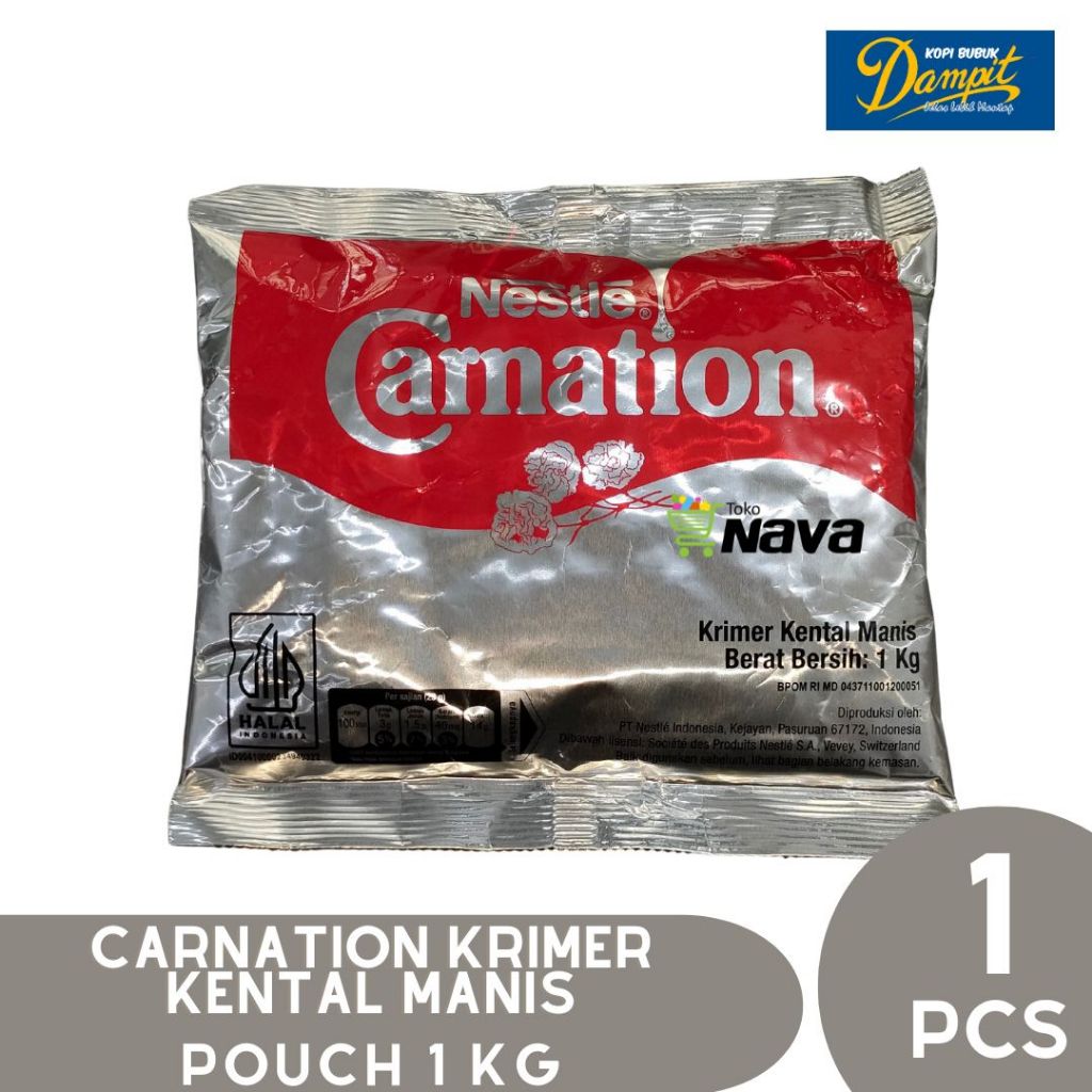 Carnation Pouch 1 Kg Krimer Kental Manis / Carnatian Krimer Kental Manis 1 Kg