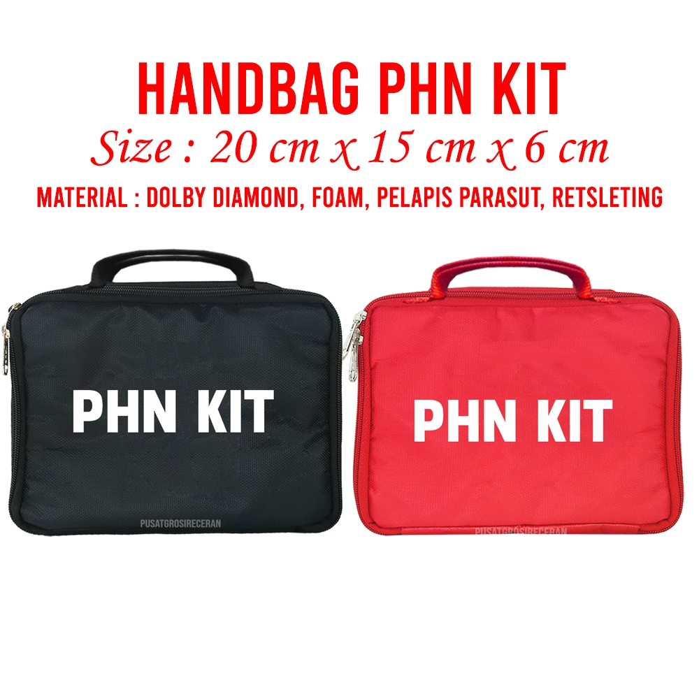 Handbag medis PHN KIT Tas Medis P3K Obat Pouch Travel Hand Bag First Aid Kit Tas Jinjing Tas