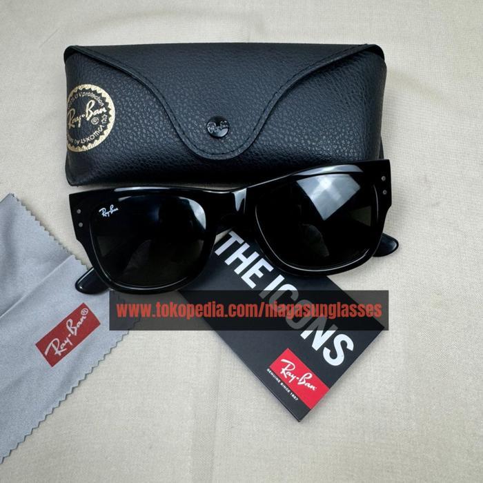 Kacamata Rayban Mega Wayfarer Black Second Original