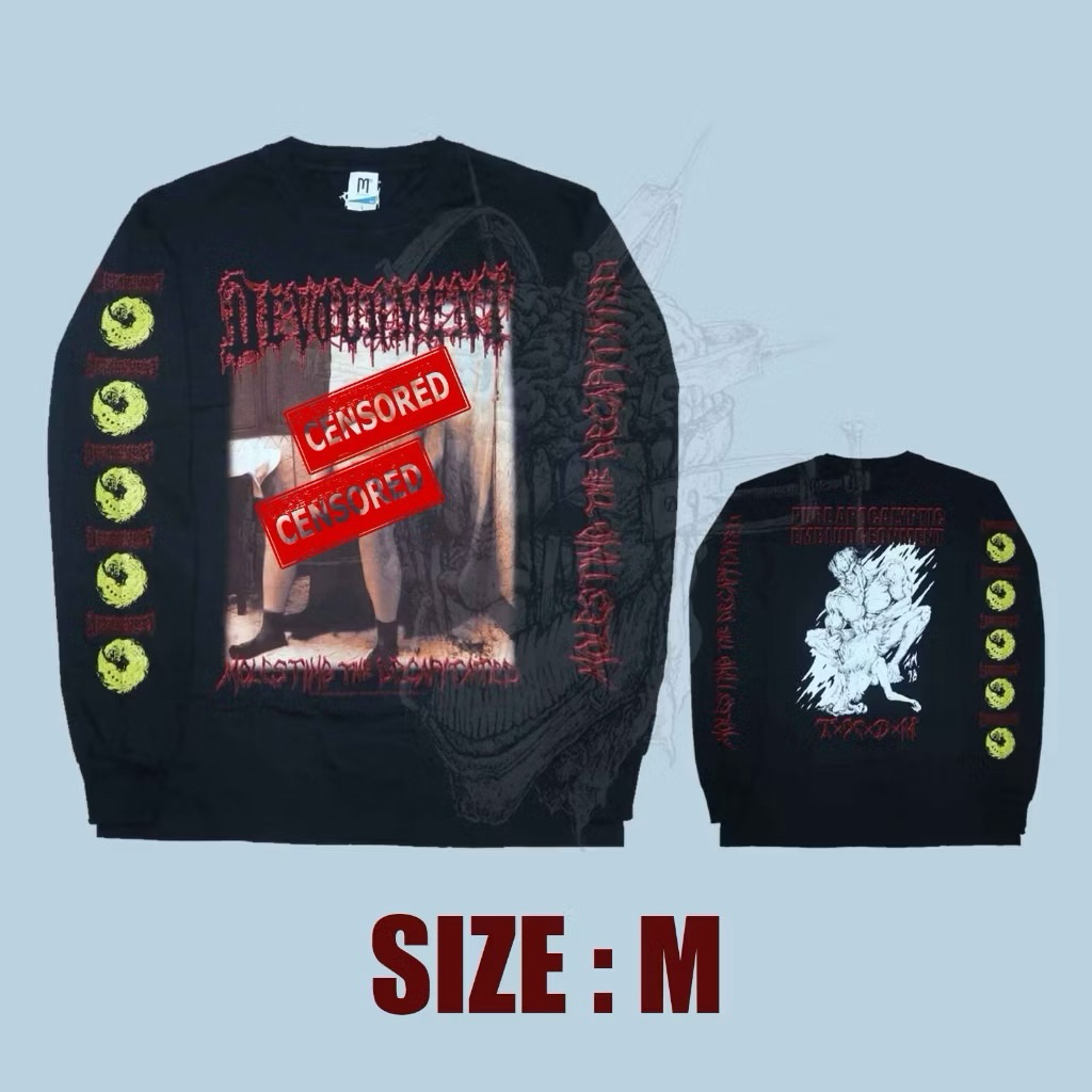 DEVOURMENT molesting the decapitated - LONGSLEEVE ORIGINAL released By Brutalmind