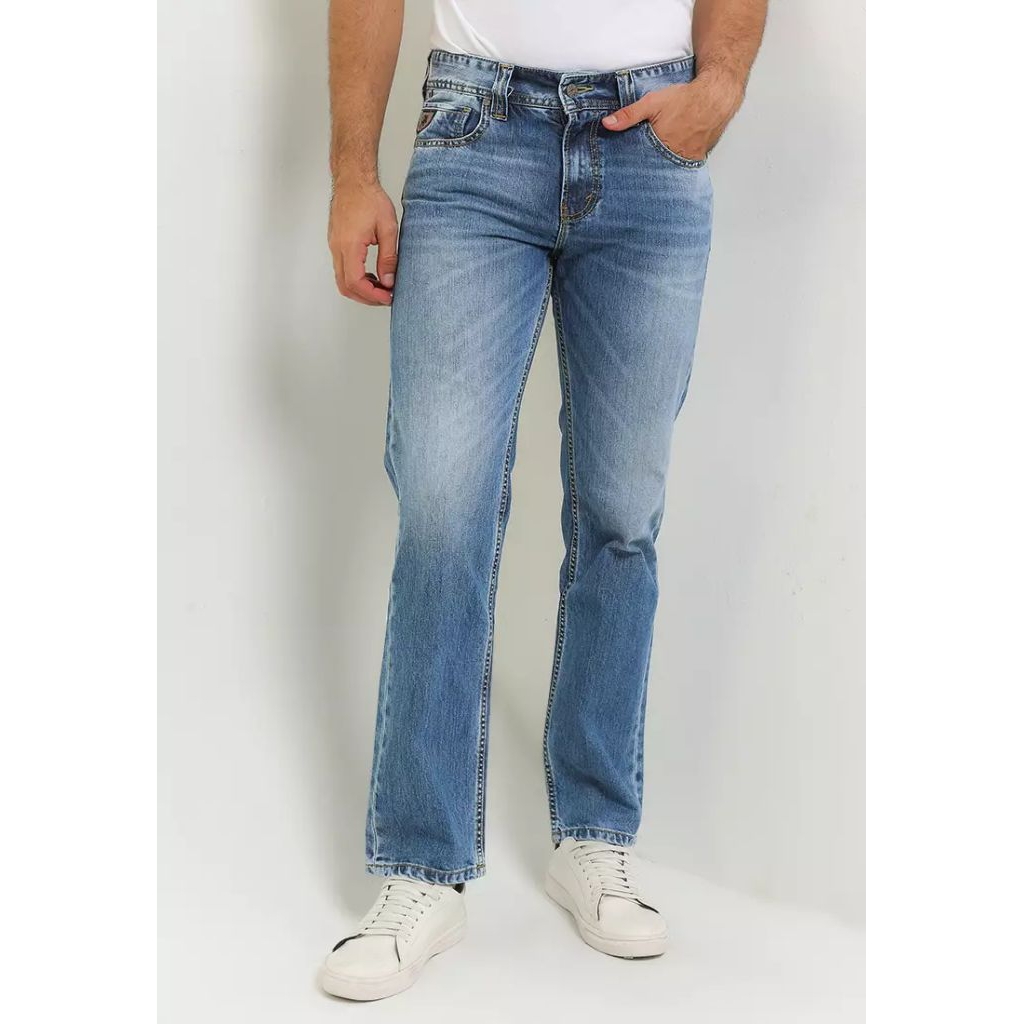 Fashion Straight Fit Denim Pants CFS121E LOIS JEANS ORIGINAL PRIA STRAIGHT REGULER