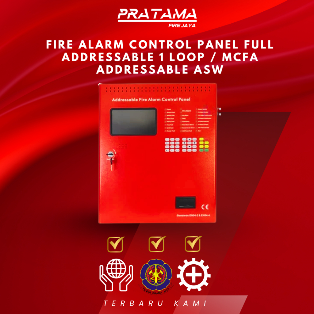 FIRE ALARM CONTROL PANEL FULL ADDRESSABLE 1 LOOP / MCFA ADDRESSABLE ASW