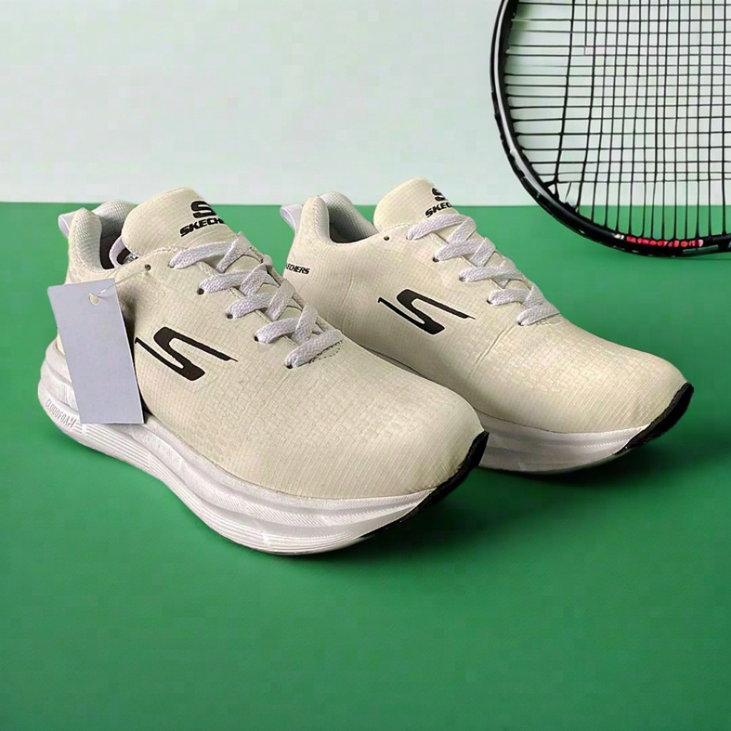 Sepatu Putih Pria Wanita Sporty Double Mesh