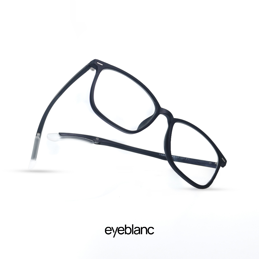 Eyeblanc Hoven Frame Kacamata Kotak Tipis Pria Wanita Plastik Ringan