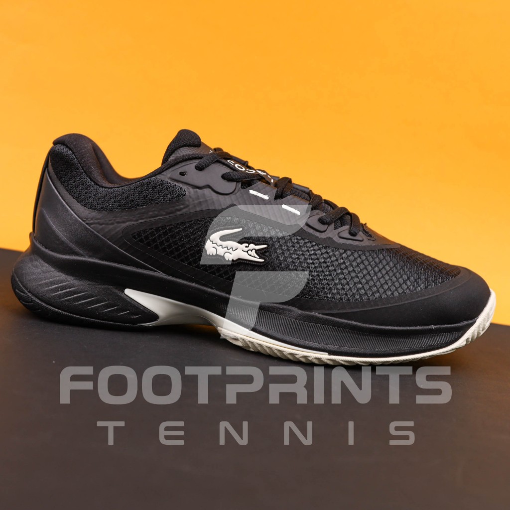 Sepatu Tenis Lacoste Tech Point 225 1 SMA Black OFF White Tennis Shoes Original